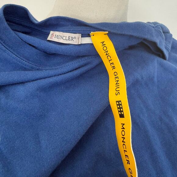 MONCLER 7 FRAGMENT BLUE T-SHIRT - Picture 6 of 8